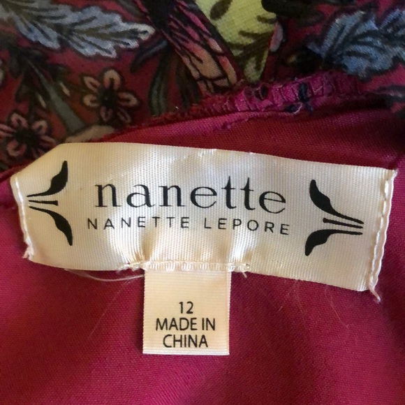 Nanette Lepore Dress in Pink Floral Size 12 - Picture 8 of 10